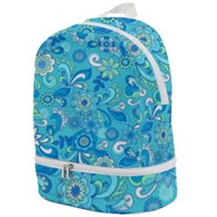 13781110617202508524762092 Funky Floral Seamless Repeat Pattern Vector Illustration 1 Hi Zip Bottom Backpack by Sobalvarro