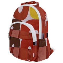 Sophie Taeuber Arp, Composition À Motifs D arceaux Ou Composition Horizontale Verticale Rounded Multi Pocket Backpack by Sobalvarro