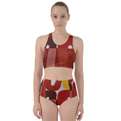 Sophie Taeuber Arp, Composition À Motifs D arceaux Ou Composition Horizontale Verticale Racer Back Bikini Set by Sobalvarro