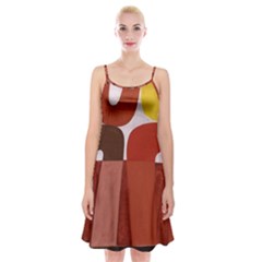 Sophie Taeuber Arp, Composition À Motifs D arceaux Ou Composition Horizontale Verticale Spaghetti Strap Velvet Dress by Sobalvarro