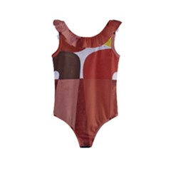 Sophie Taeuber Arp, Composition À Motifs D arceaux Ou Composition Horizontale Verticale Kids  Frill Swimsuit by Sobalvarro