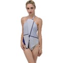 Tableau I, By Piet Mondriaan Go with the Flow One Piece Swimsuit View1