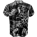 Graffiti Abstract Collage Print Pattern Men s Cotton Tee View2