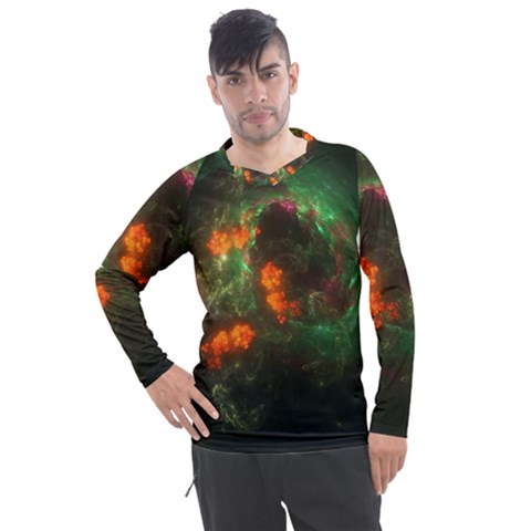 Space Cosmos Galaxy Universe Sky Men s Pique Long Sleeve Tee by Wegoenart