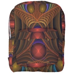 Fractal Fantasy Design Swirl Full Print Backpack by Wegoenart