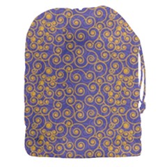 Spiral Patter Seamless Tile Drawstring Pouch (3xl) by Wegoenart