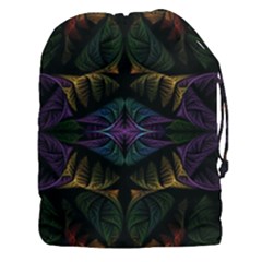 Fractal Abstract Background Pattern Art Drawstring Pouch (3xl) by Wegoenart