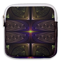 Fractal Fantasy Design Texture Mini Square Pouch by Wegoenart
