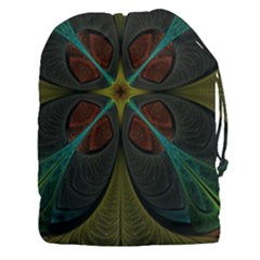 Fractal Art Abstract Pattern Drawstring Pouch (3xl) by Wegoenart