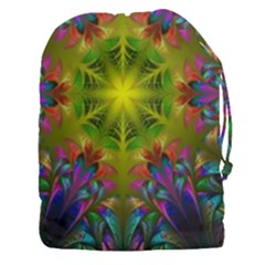 Fractal Abstract Background Pattern Drawstring Pouch (3xl) by Wegoenart