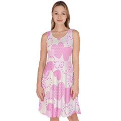 Valentine Background Hearts Bokeh Knee Length Skater Dress With Pockets by Nexatart