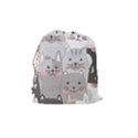 Cute Cats Seamless Pattern Drawstring Pouch (Medium) View2