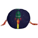 Rocket Halftone Astrology Astronaut Drawstring Bucket Bag View3