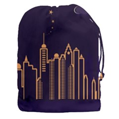 Skyscraper Town Urban Towers Drawstring Pouch (3xl) by Wegoenart