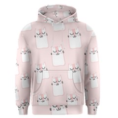 Pattern Pink Cute Sweet Fur Cats Men s Core Hoodie by Wegoenart