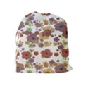 Multicolored Floral Collage Print Drawstring Pouch (XL) View2