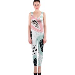 Seamless Pattern With Fruits One Piece Catsuit by Nexatart