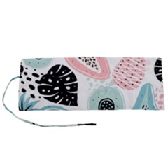 Seamless Pattern With Fruits Roll Up Canvas Pencil Holder (s) by Nexatart