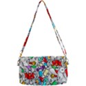 Graffiti Characters Seamless Pattern Removable Strap Clutch Bag View2