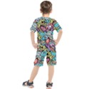 Zombie Heads Pattern Kids  Tee and Shorts Set View2