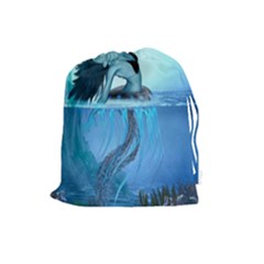 Wonderful Jellyfish Women Drawstring Pouch (large) by FantasyWorld7