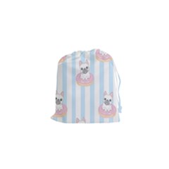 French Bulldog Dog Seamless Pattern Drawstring Pouch (xs) by Vaneshart