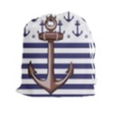 Anchor Background Design Drawstring Pouch (2XL) View1