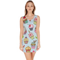 Cupcake Doodle Pattern Bodycon Dress by Sobalvarro