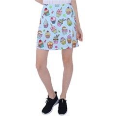 Cupcake Doodle Pattern Tennis Skirt by Sobalvarro