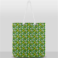 Hawaii Ghost Green Full Print Rope Handle Tote (large) by snowwhitegirl