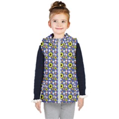 Hawaii Ghost Blue Kids  Hooded Puffer Vest by snowwhitegirl