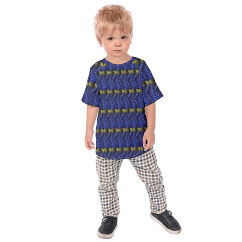 Blue Illusion Kids  Raglan Tee by Sparkle