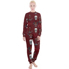 Tattoo Old School Background Pattern Women s Lounge Set by Wegoenart