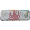 Underwater Seamless Pattern Light Background Funny Full Print Rope Handle Tote (Large) View3