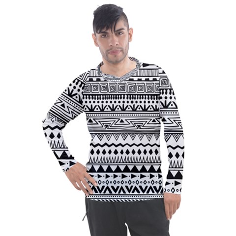 Boho Style Pattern Men s Pique Long Sleeve Tee by Wegoenart