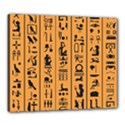 Egyptian Hieroglyphs Ancient Egypt Letters Papyrus Background Vector Old Egyptian Hieroglyph Writing Canvas 24  x 20  (Stretched) View1