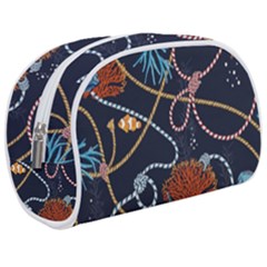 Vector Illustration Seamless Pattern With Corals Animal Trasure Marine Motif Sailor Mood Design Naut Makeup Case (medium) by Wegoenart