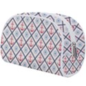 Seamless Pattern With Cross Lines Steering Wheel Anchor Makeup Case (Large) View2