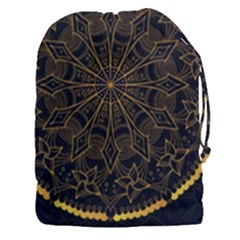 Luxury Mandala Background Drawstring Pouch (3xl) by Wegoenart