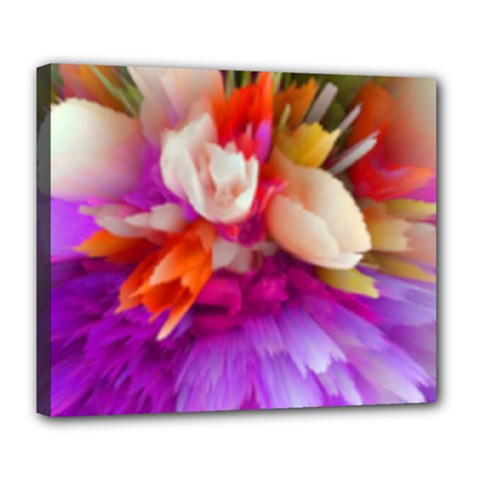 Poppy Flower Deluxe Canvas 24  X 20  (stretched) by Sparkle