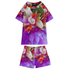 Poppy Flower Kids  Swim Tee And Shorts Set by Sparkle