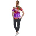 Poppy Flower Short Sleeve Zip Up Jacket View2