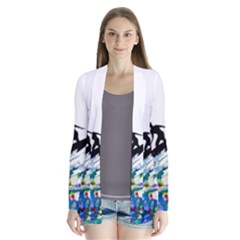 Nature Surfing Drape Collar Cardigan by Sparkle