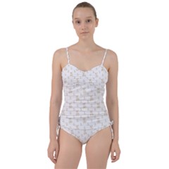 Happy Easter Motif Print Pattern Sweetheart Tankini Set by dflcprintsclothing