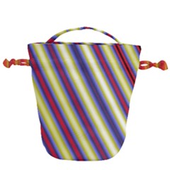 Colorful Strips Drawstring Bucket Bag by Sparkle