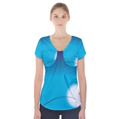 Fishing Short Sleeve Front Detail Top by Sparkle