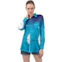 Fishing Long Sleeve Satin Shirt View1