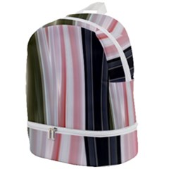 Satin Strips Zip Bottom Backpack by Sparkle