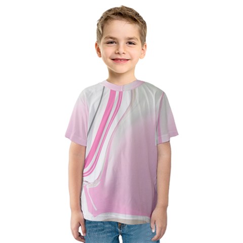 Modern Pink Kids  Sport Mesh Tee by Sparkle