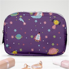 Space Travels Seamless Pattern Vector Cartoon Make Up Pouch (small) by Vaneshart